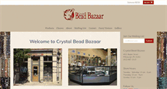 Desktop Screenshot of crystalbeadbazaar.com