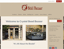 Tablet Screenshot of crystalbeadbazaar.com
